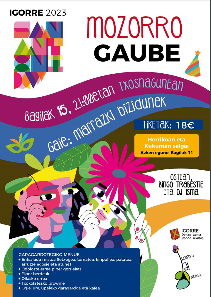 Noche de disfraces Fiestas Igorre 2023