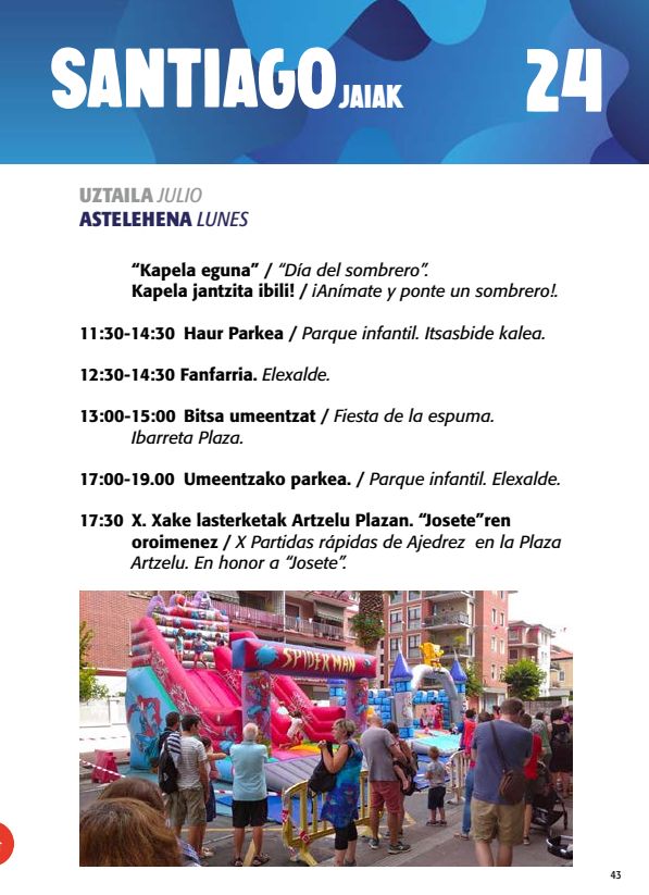 Programa Fiestas de Gorliz 24 julio