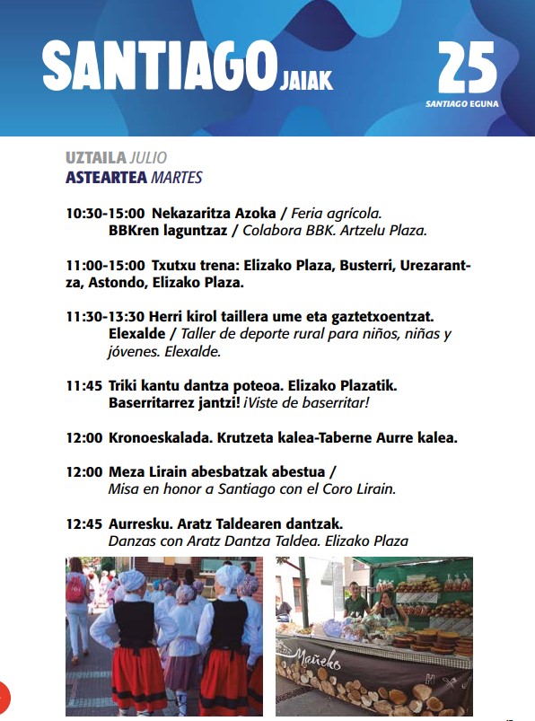 Programa Fiestas de Gorliz 25 julio